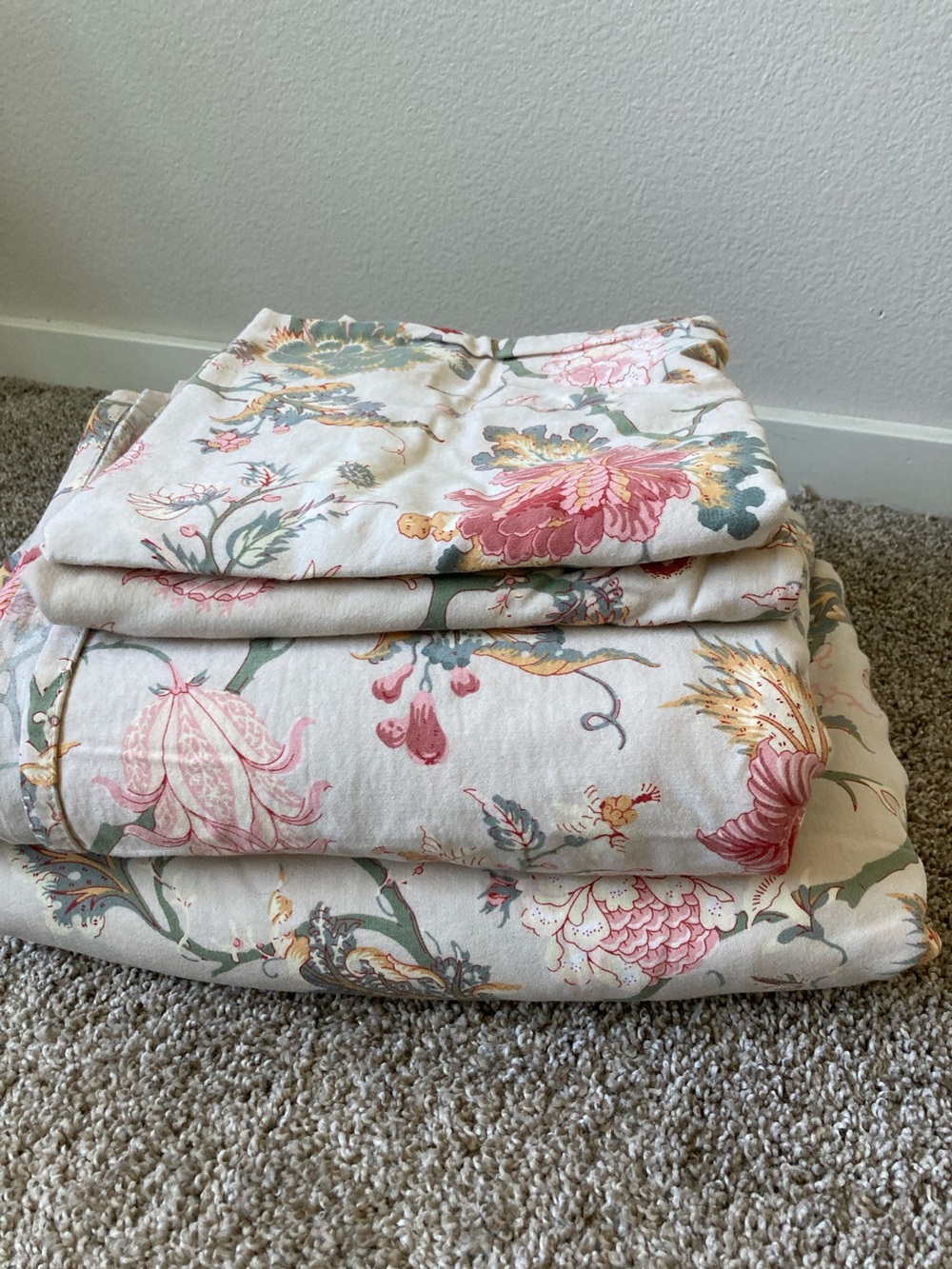 IKEA NÄSSELKLOCKA Jacobean floral pattern Sheet Set King Botanical